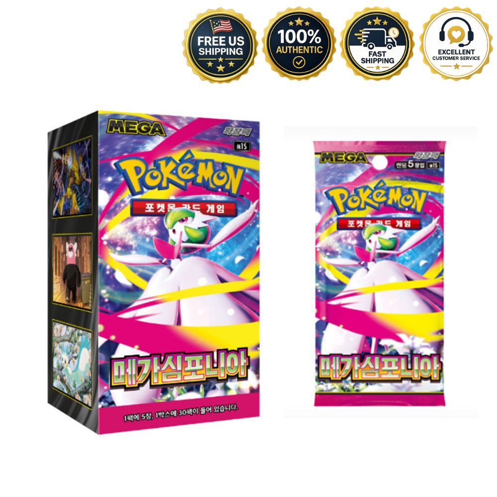 Pokemon Mega Symphonia Booster Box M1S Korean | Free US Shipping